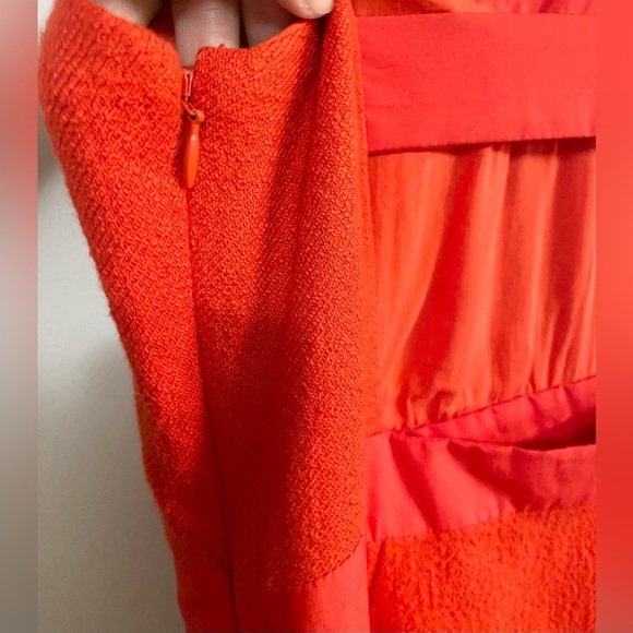 Anthropologie Maeve Sleeveless Scoop-Neck Mini Cocktail Dress Red size 10 - Picture 12 of 13